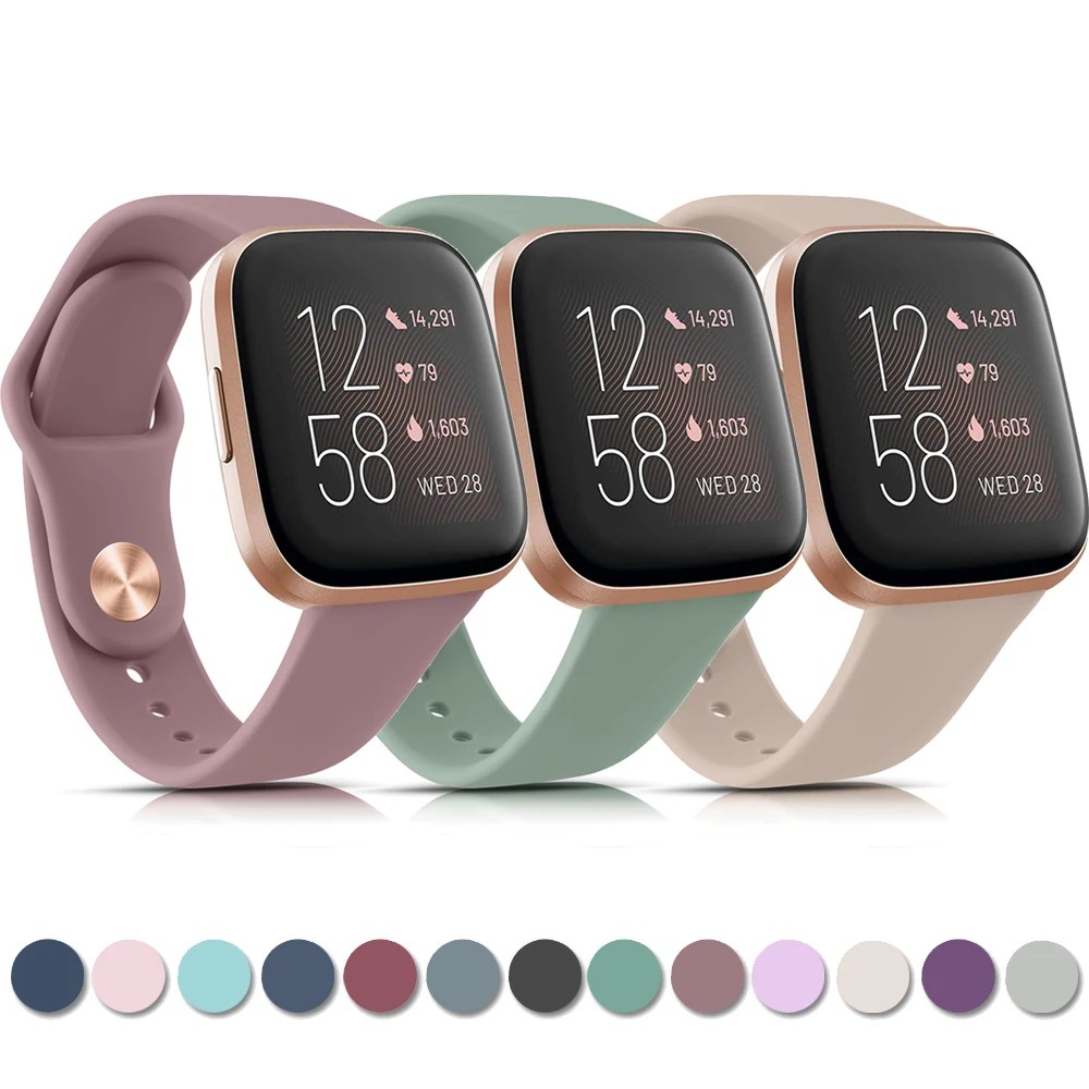 Silicone Wat Band For Fitbit Versa Versa 2/Versa 3/Versa 4 Strap Sport Wristband For Fitbit Versa