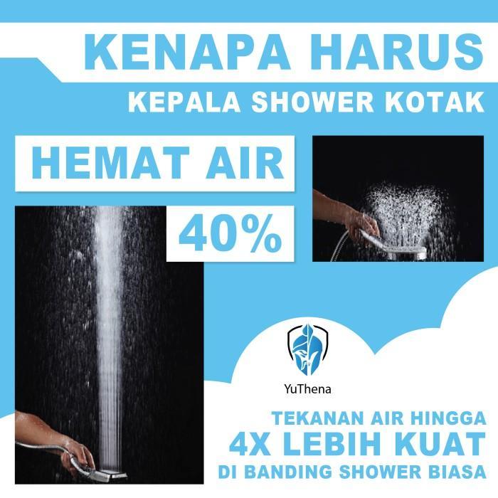 w460- Paket Shower Kotak Murah Dan Kran Cabang Special Minimalis Plastik Air