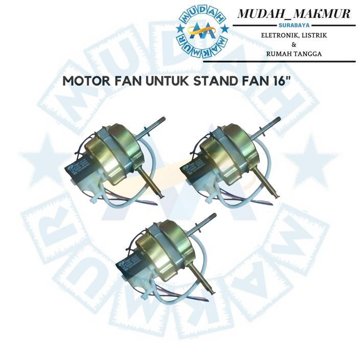 DINAMO KIPAS ANGIN STANDFAN 16 INCH / 16 INCI Gear Kabel Kapasitor