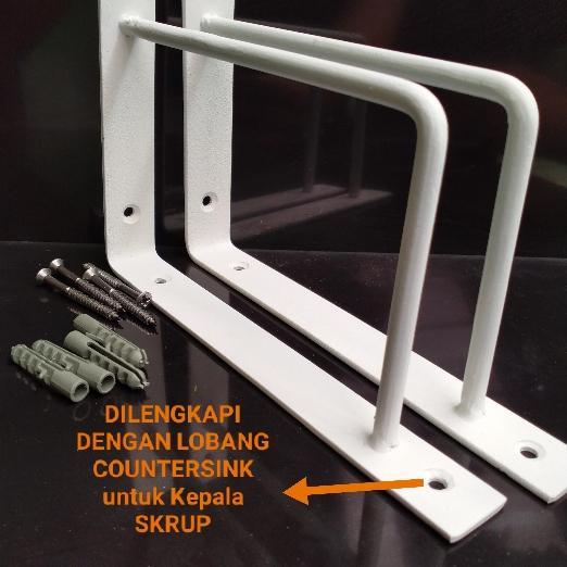 NEW siku rak dinding rak sepatu gantung rak dapur rak tv Rak besi siku besi ambalan rak penyangga