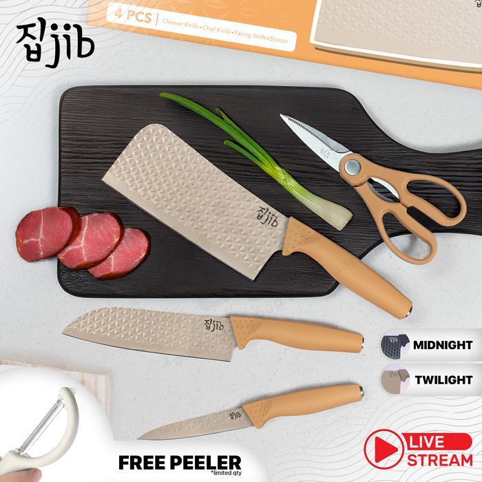 Jib Diamond Knives Set / Knife Set Diamond Anti Karat / Pisau Dapur Multifungsi Anti Lengket