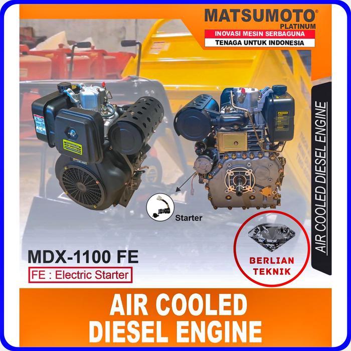 Mesin Penggerak Solar Engine Diesel Matsumoto MDX 1100 FE / 18 HP Starter