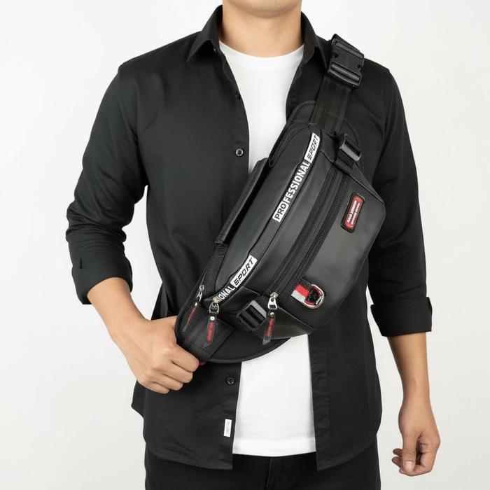 Eiger - Waistbag Tas Selempang Pria Waterproof Ori Amstar Tas Pinggang