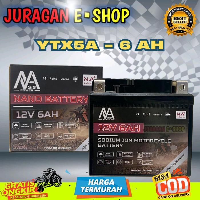 DISKON Aki Motor Sodium ion NANO BATTERY / Kwalitas di atas Aki Lithium / Aki motor / Aki Motor
