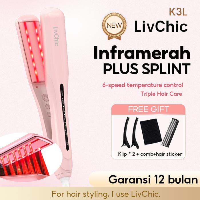 READY Terlaris LivChic Official LS304S LS304PRO 3IN1 Inframerah Catokan Rambut 65W daya 2 meter 360