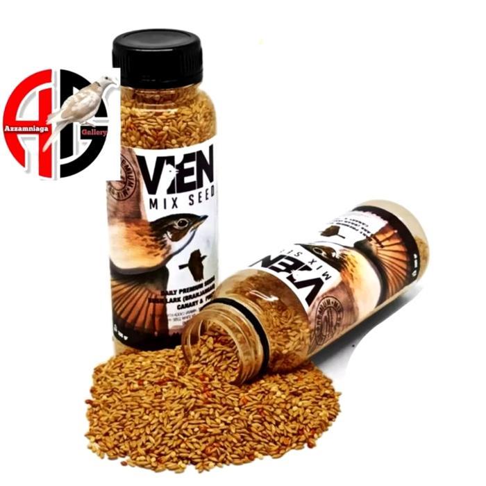 Vien Mix Seed Voer Vien Seed Pakan Burung Branjangan Kemasan Botol Terbaru