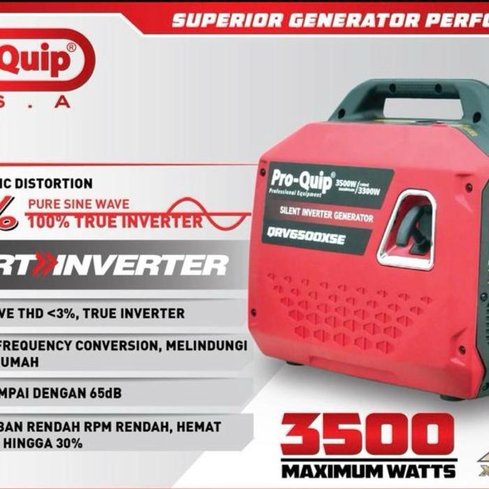 Genset Super Silent Inverter 4000 Watt 4000Watt Proquip QRV6500
