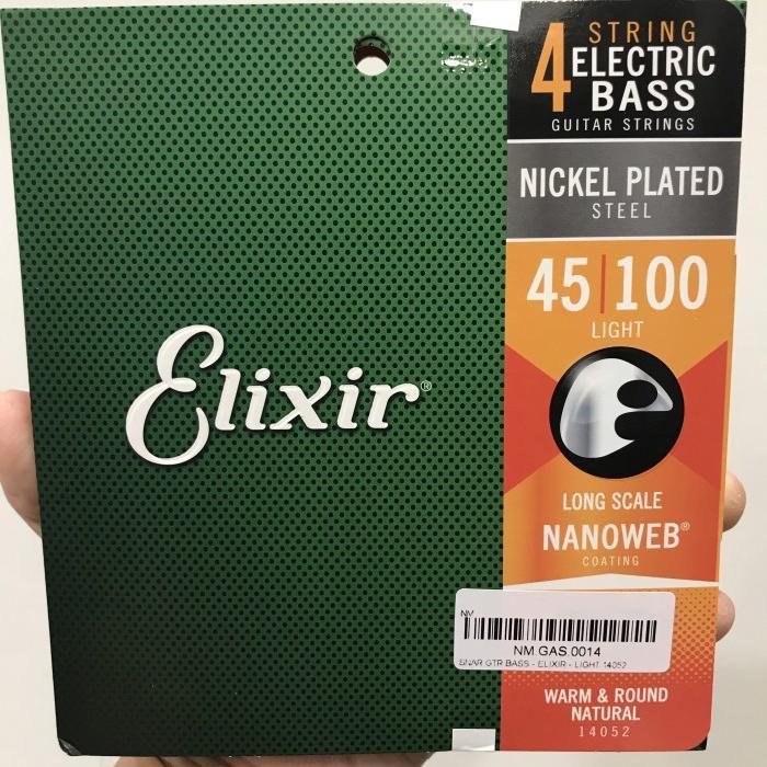 Elixir Electric Bass 14052 Nanoweb 45-100 Nickel Plated Steel
