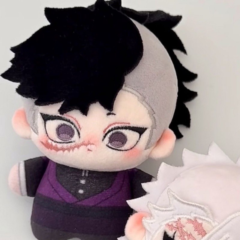 Anime Demon Slayer: Kimetsu No Yaiba Shinazugawa Genya Shinazugawa Sanemi Plush Toy Keychain