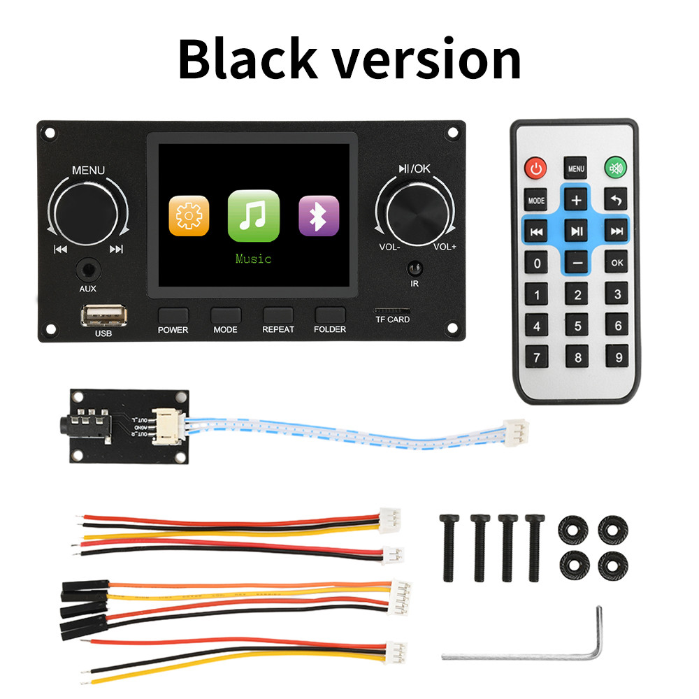 DC 4.5-5V Bluetooth- Compatible 5.0 MP3 Decoder Board Amplifier Audio Player MP3 Player Car FM Radio