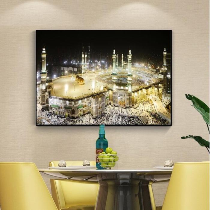 TERBARU DIY Diamond Painting Full Kabah Mekah Tempat Ibadah 80x50cm D818