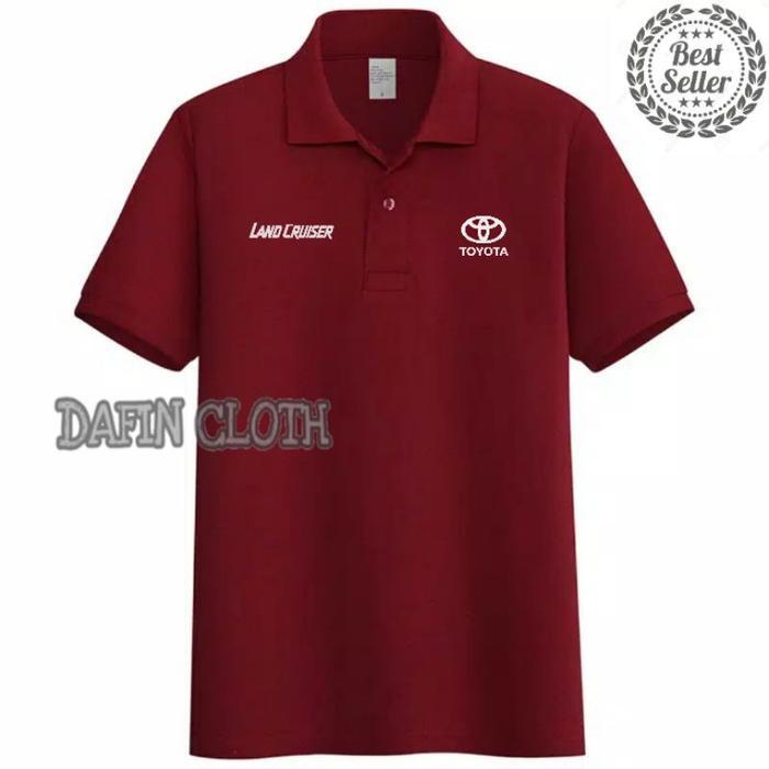 Promo Kaos Kerah Pria Polo Shirt Otomotif Toyota Land Cruiser Original