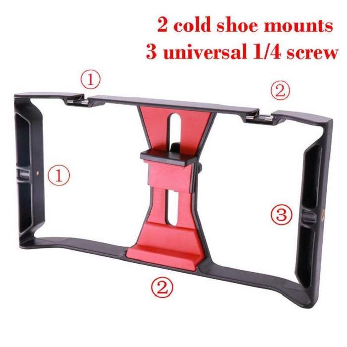 Kualitas Terbaik Cod Holder U Rig Gimbal Stabilizer Handheld Kamera Hp Smartphone 4 - 7 Inch Stabil