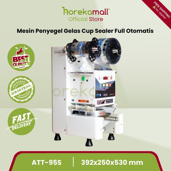 Cup Sealer Mesin Sealing Alat Press Gelas Minuman Full Otomatis AUTATA ATT-95S