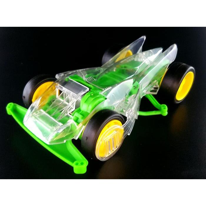MINI 4WD STRATO VECTOR CLEAR (CLEAR TRANSPARENT-GREEN FLUORESCENT)