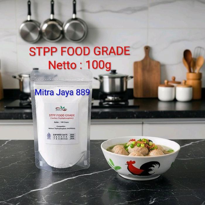 Stpp Food Grade 100 Gram / Stpp Pengenyal Bakso / Sttp Pengenyal Bakso Mie / Sodium Tripolyphosphate