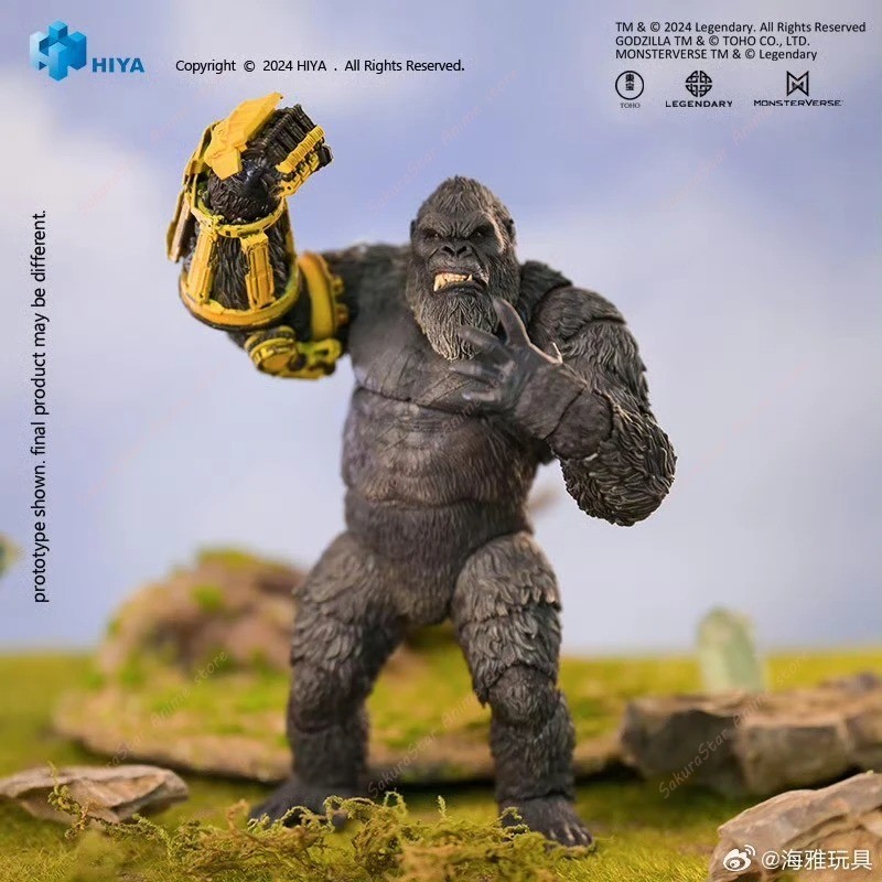 In stockHiya 16CM 6in Exquisite Basic Godzilla x Kong The New Empire Kong B.E.A.S.T Glove Action