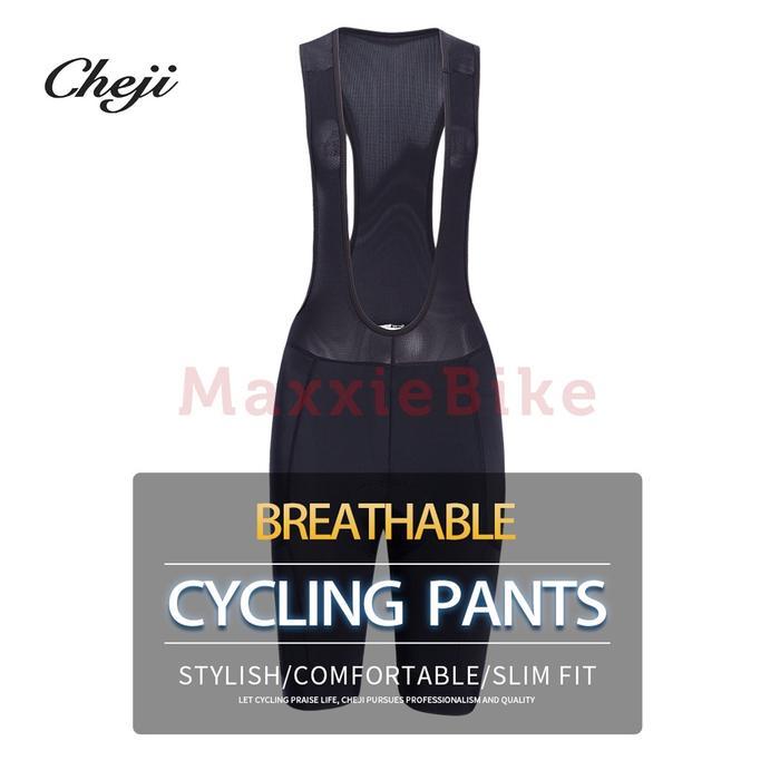 CHEJI Celana Sepeda Wanita Pendek BIB PRO CJ-Dier Padding Pocket Kantong BIB SHORT WOMEN PRO Race
