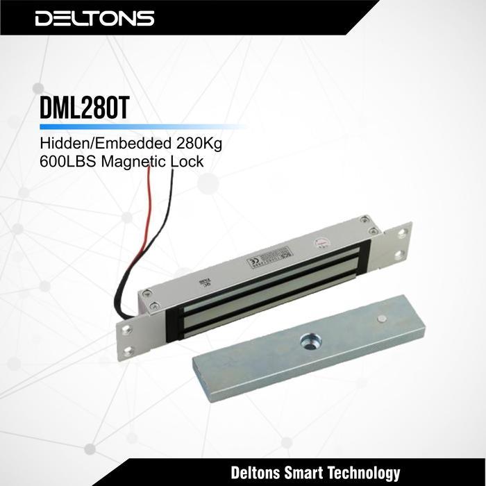 Embedded Magnetic Lock 600Lbs Hidden Em Lock Pintu Sliding 600 Lbs