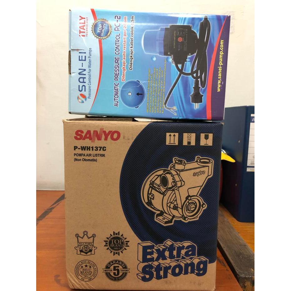 Pompa Sanyo Pendorong Otomatis Booster Pump Sanyo Booster