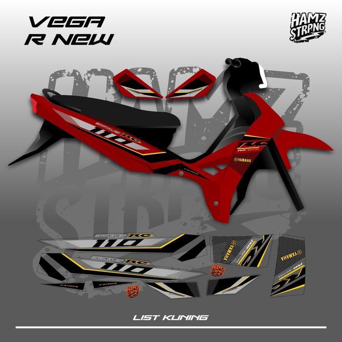Ada Stok Striping Transparan Vega R New RC 110 Vietnam Sirius Silver