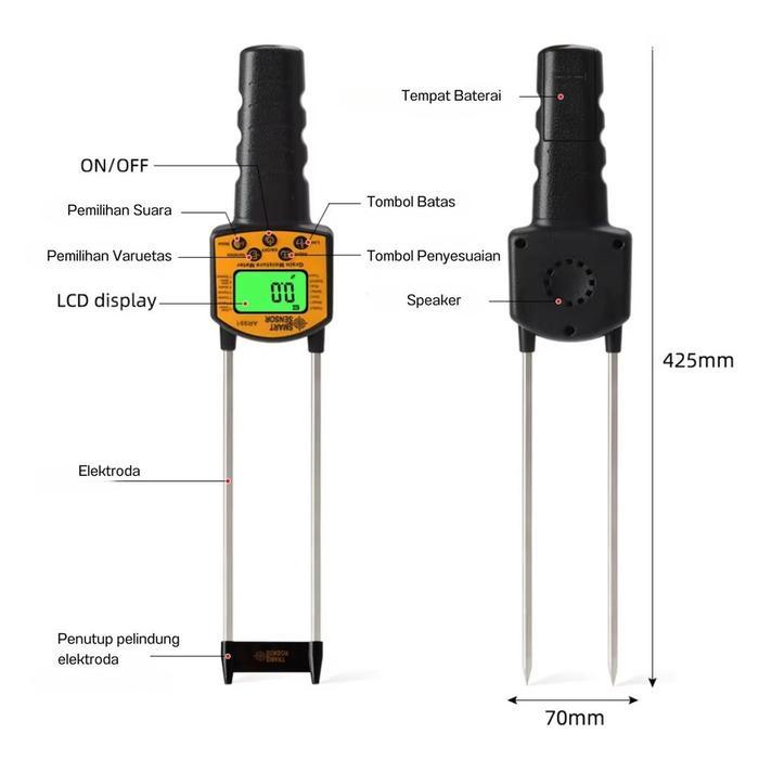 Terbaru Grain Moisture Meter Pengukur Alat Kadar Air Tester Biji Jagung Beras Padi Digital Ukur
