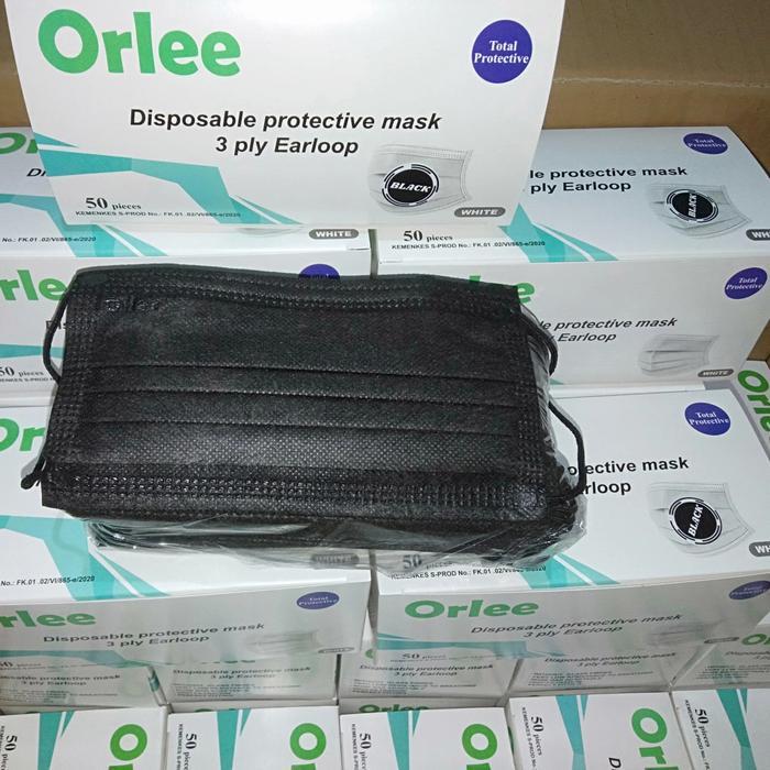 Promo Masker Medis Earloop Surgical Face Mask Orlee 3 Ply Original