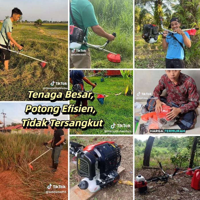 REAIM Mesin potong rumput 2tak/4tak, mesin pemotong rumput genggam, pemangkas rumput