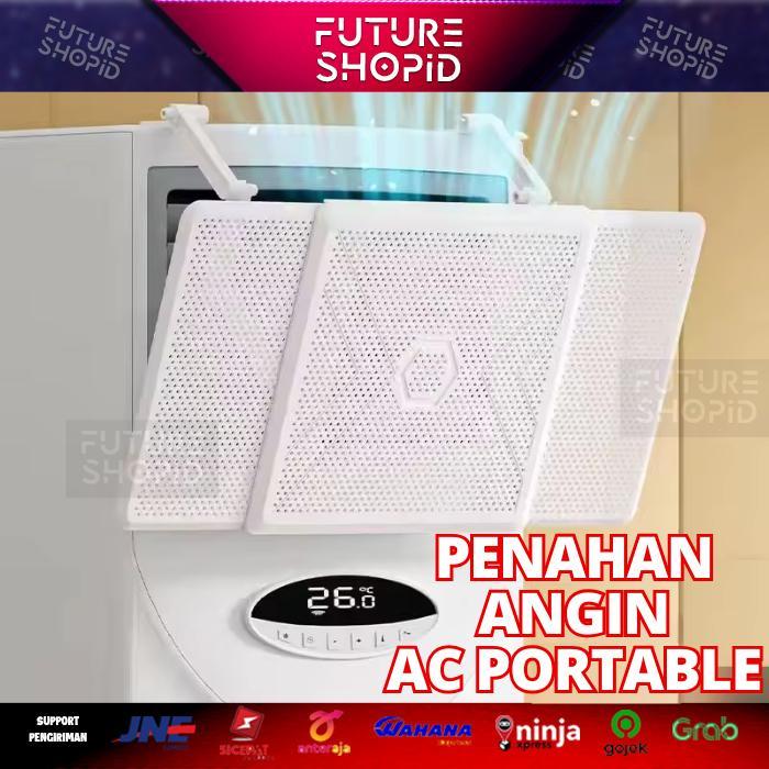 Cover Penahan Angin Ac Standing/ Portable Wind Deflector Adjustable
