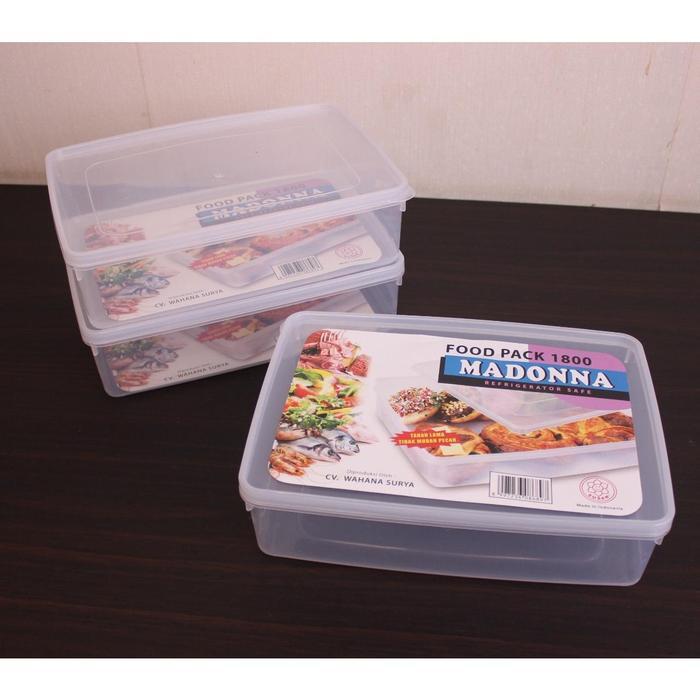 (ISI 12 PCS)KOTAK MAKANAN 2800/FOOD PACK MADONA 2800 DAN 1800 Plastik