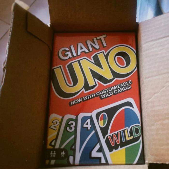 Mattel Kartu UNO Raksasa / Mattel Giant UNO Card Game Original Authentic