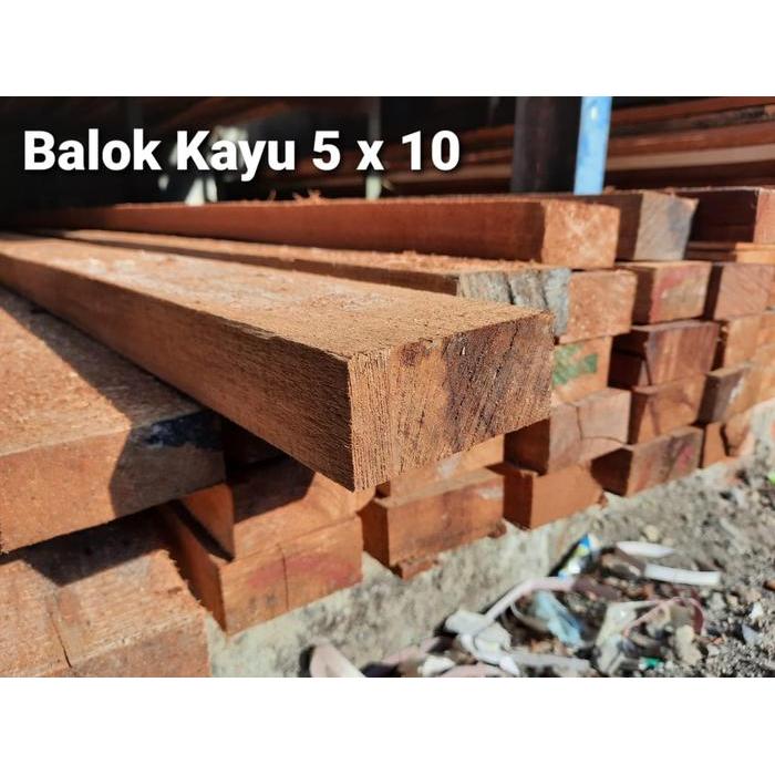 balok 5x10 kayu