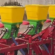 3-row/4-row on-the-row planter with adjustable row spacing; integrated soil covering, seeding, and