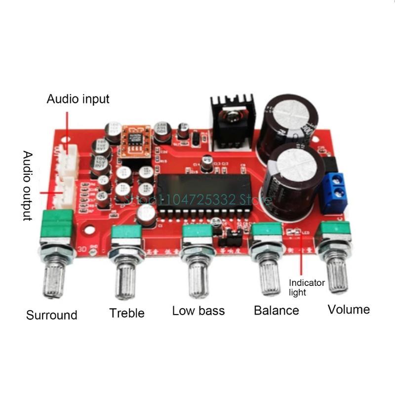 LM4610 Tone Preamp Sound Board Improve Bass Balance Volumes Control Adjustment Preamplifier Supply