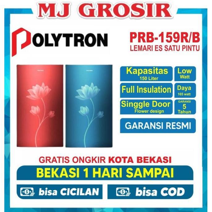 KULKAS POLYTRON PRB 159 LEMARI ES 1 PINTU PRB159 PRB 159 - PACKING BUBBLE