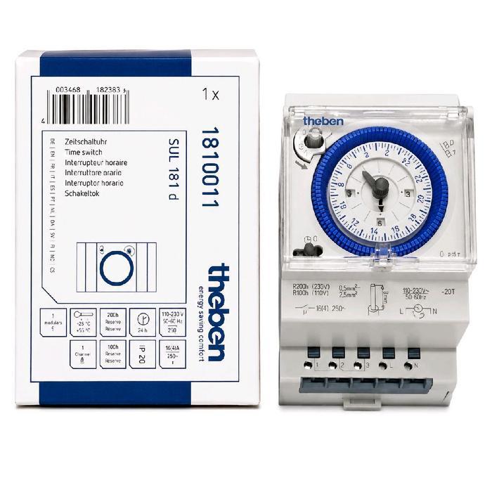 Timer Theben Sul181D Timer 24Jam Timer Analog Manual Theben Sul181D