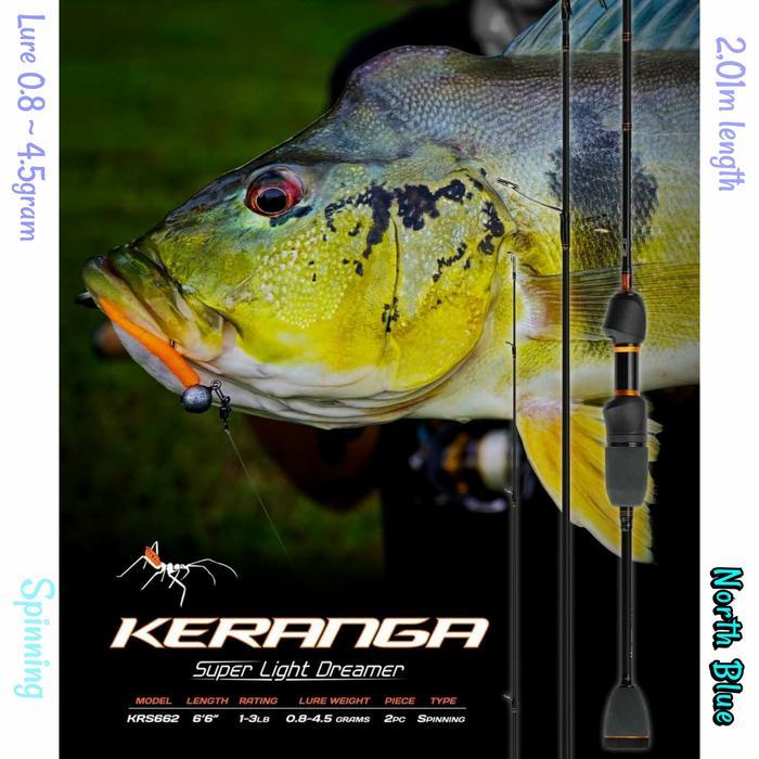Joran Rapala Keranga  KRS662 Spinning 1-3lb Super Light Dreamer