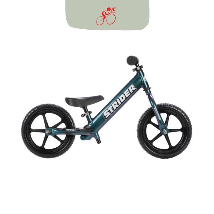 SEPEDA ANAK BALANCE BIKE- STRIDER 12 PRO - METALLIC AQUA BLUE