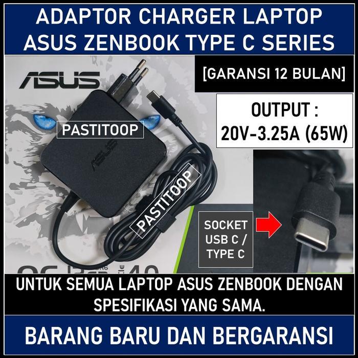 Adaptor Charger Asus Zenbook Ux325 Ux325E Ux325Ea Ux363E Ux363Ea 65W
