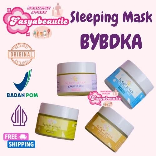 New SLEEPING MASK BYBDKA.ID SLEEP MASK BYBDKA.ID SLEEPMASK SAFFRON BYBDKA.ID ATASI JERAWAT Berminyak