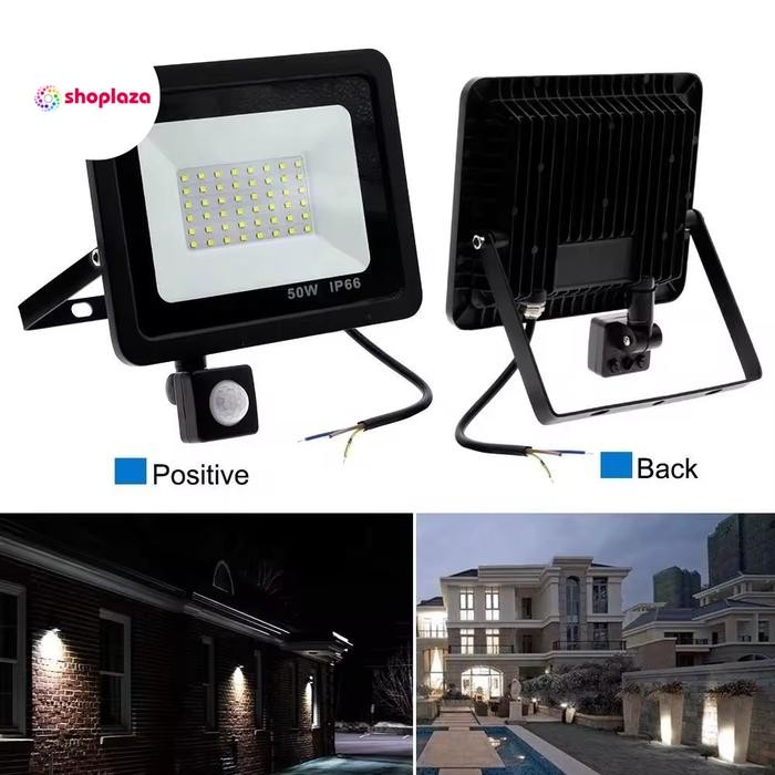 Lampu Sorot Pir Sensor Gerak Induksi Sensor Cahaya Outdoor 220V AC Led Floodlight Induction