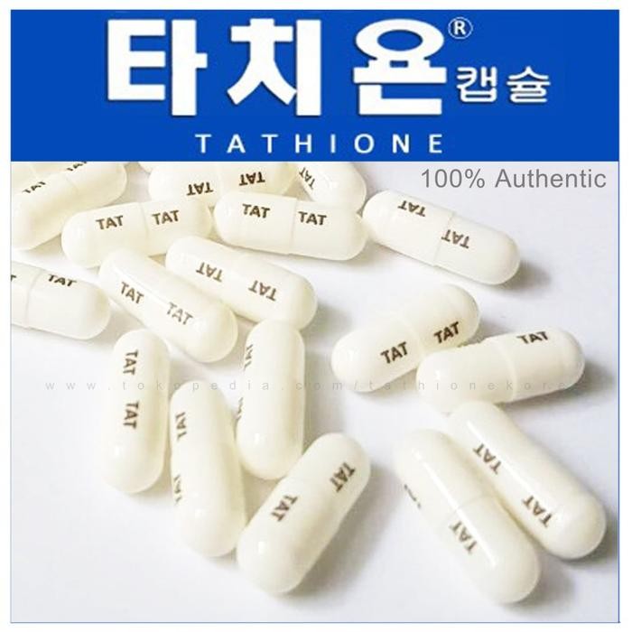 120 KAPSUL PIL PEMUTIH BADAN TATHIONE KOREA 100% ORIGINAL BOTOL LABEL