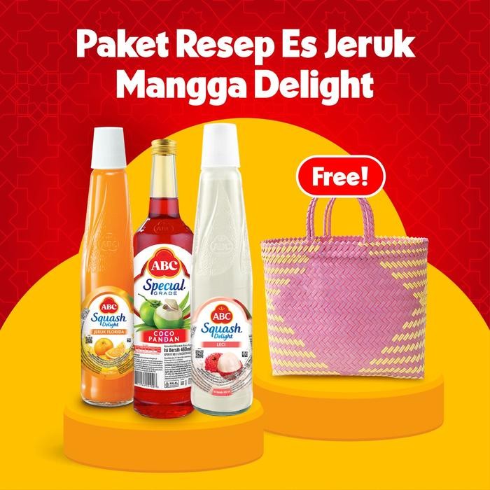 gwc5 Abc Paket Resep Es Jeruk Mangga Delight - Sirup Squash, Special Grade