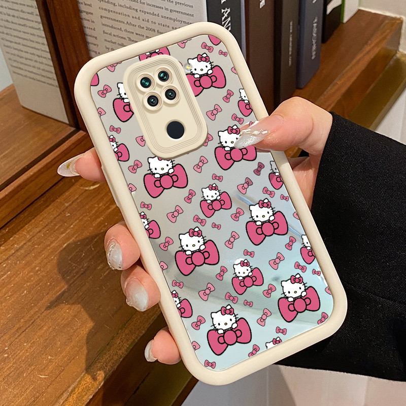Casing Hp Untuk Xiaomi Redmi Note 9 Note 9s Note 9 Pro POCO M2 Pro Case Kucing Reben Kasing Mirror C