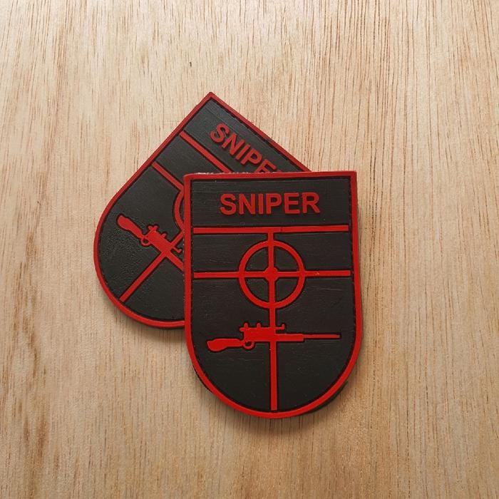 ArlC patch rubber logo sniper guns tactical - tempelan aksesoris emblem karet BM880NEW