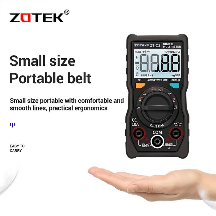 Zotek ZT-C2 Avometer Digital Multitester Digital Original AC/DC