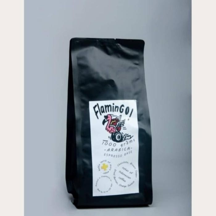 

PROMO !! Flamingo Roasted Biji Kopi, full arabica espresso blend 250gr