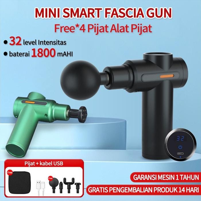 Mini Alat Fasia Multifungsi Alat Pijat Pintar Alat Pijat Listrik Otot 4 in 1