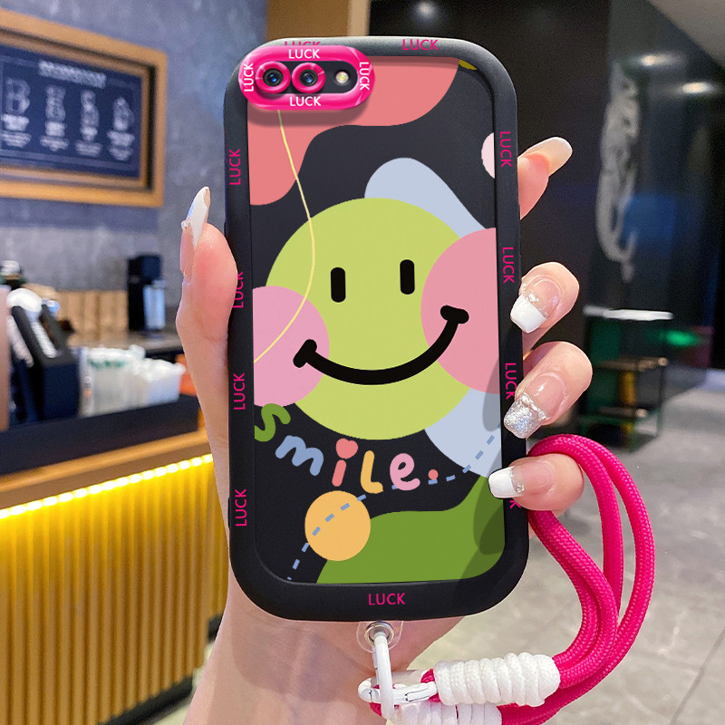 Casing Hp untuk OPPO A5 A3s A12E Realme C1 Case Casing HP Softcase silikon hitam yang dipersonalisas