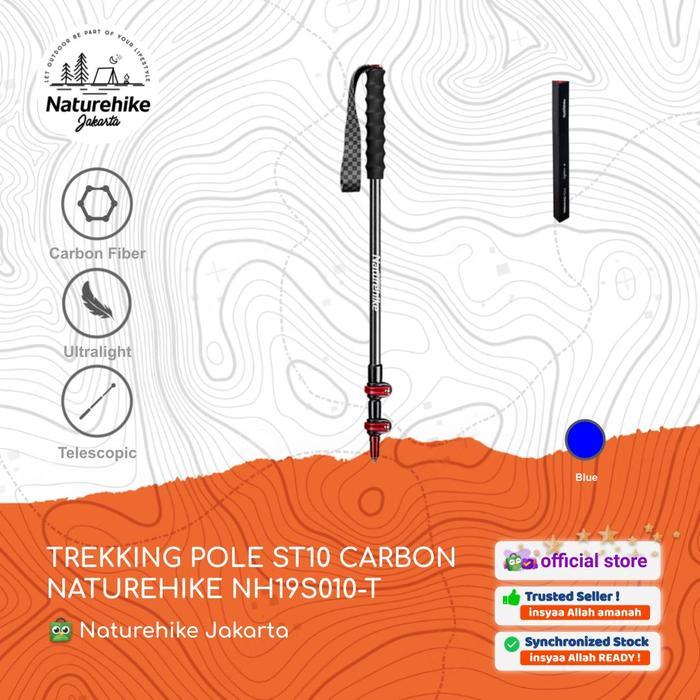 TREKKING POLE ST10 CARBON NATUREHIKE NH19S010-T ULTRALIGHT